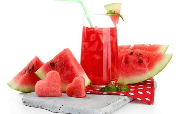 Sandía y jugo de sandía para adelgazar.